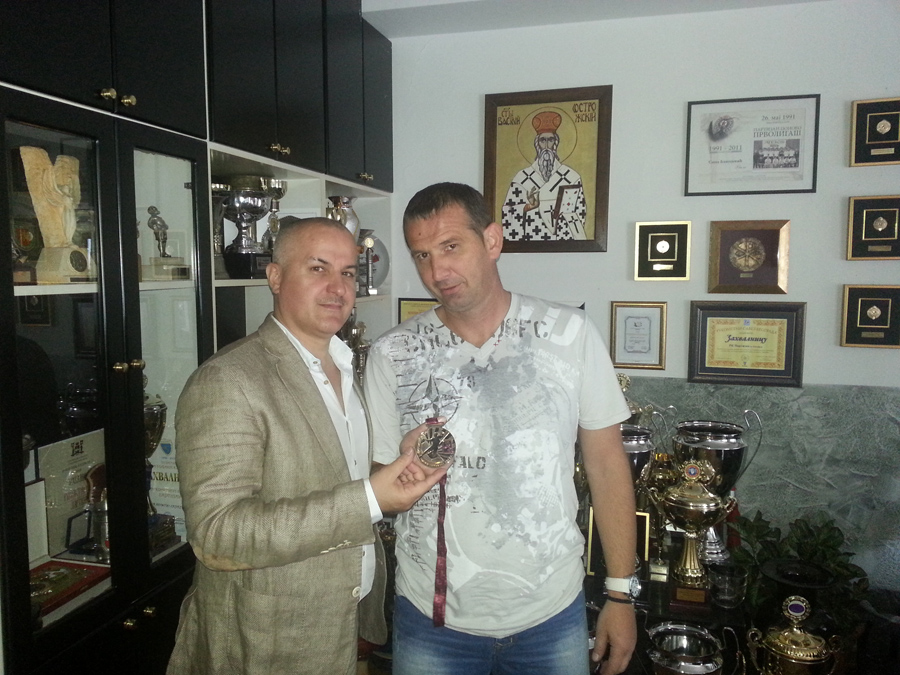 Miki Radosavljević u poseti najdražem klubu